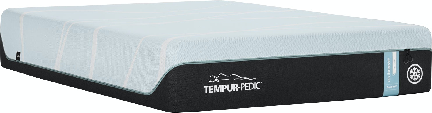Queen TempurPro Breeze Medium Mattress with Ergo Smart Base